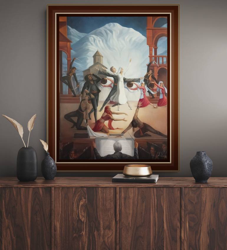 Original Surrealism Performing Arts Painting by Narinart Armgallery