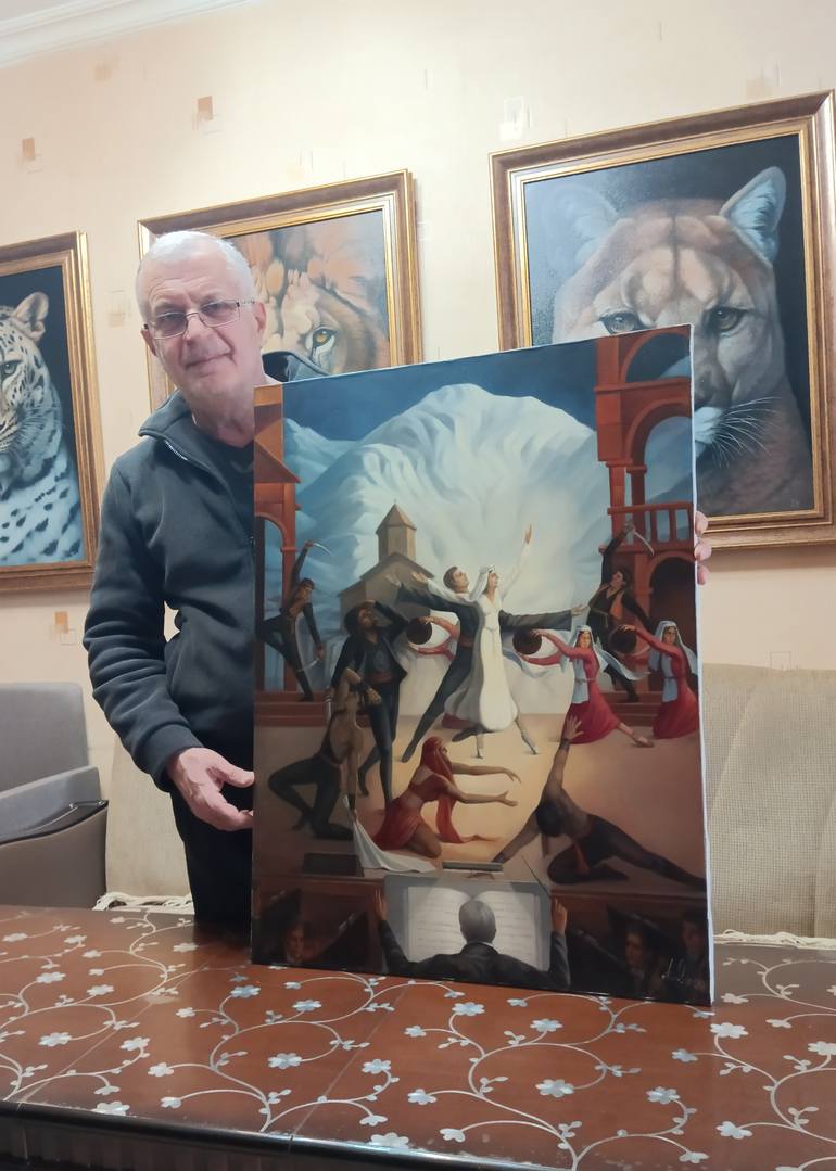 Original Surrealism Performing Arts Painting by Narinart Armgallery