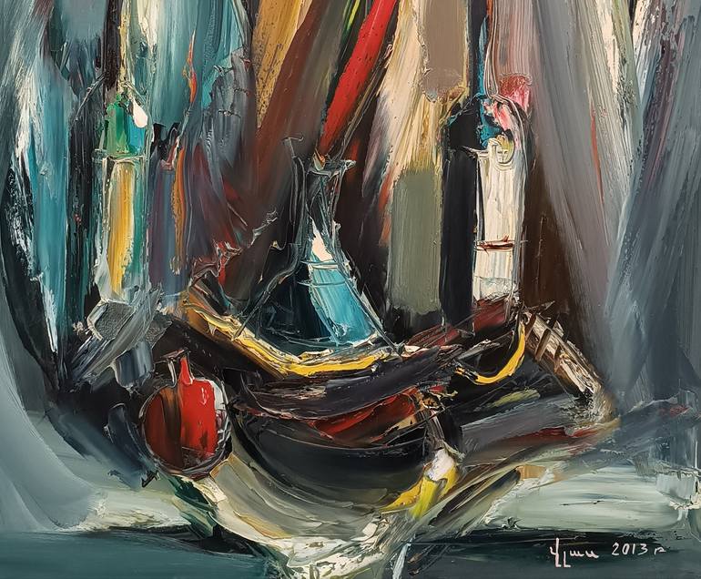 Original Impressionism Still Life Painting by Narinart Armgallery