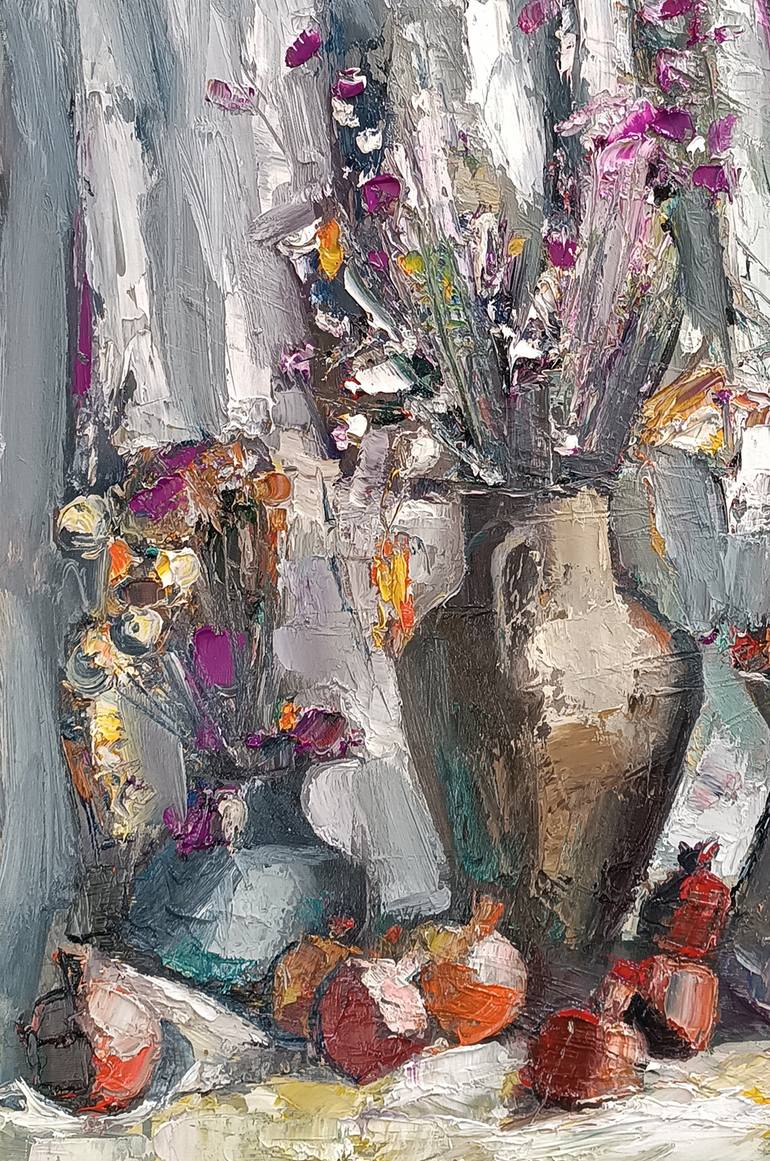 Original Impressionism Still Life Painting by Narinart Armgallery
