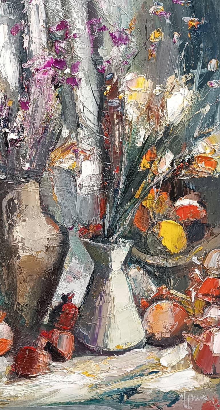 Original Impressionism Still Life Painting by Narinart Armgallery