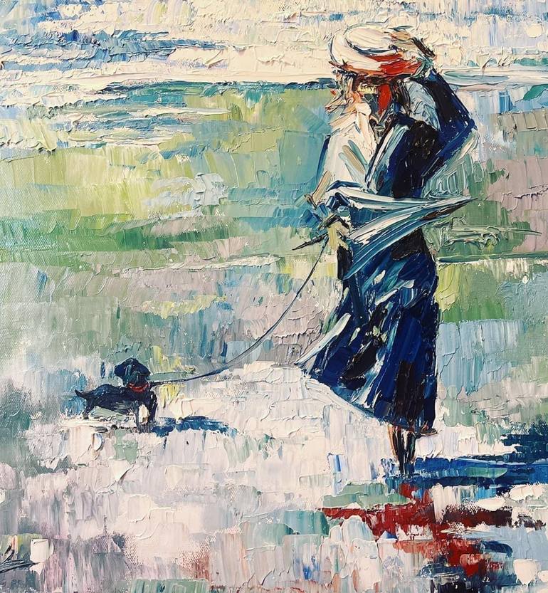 Original Impressionism People Painting by Narinart Armgallery