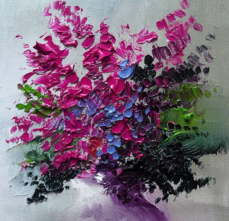 Original Impressionism Floral Painting by Narinart Armgallery