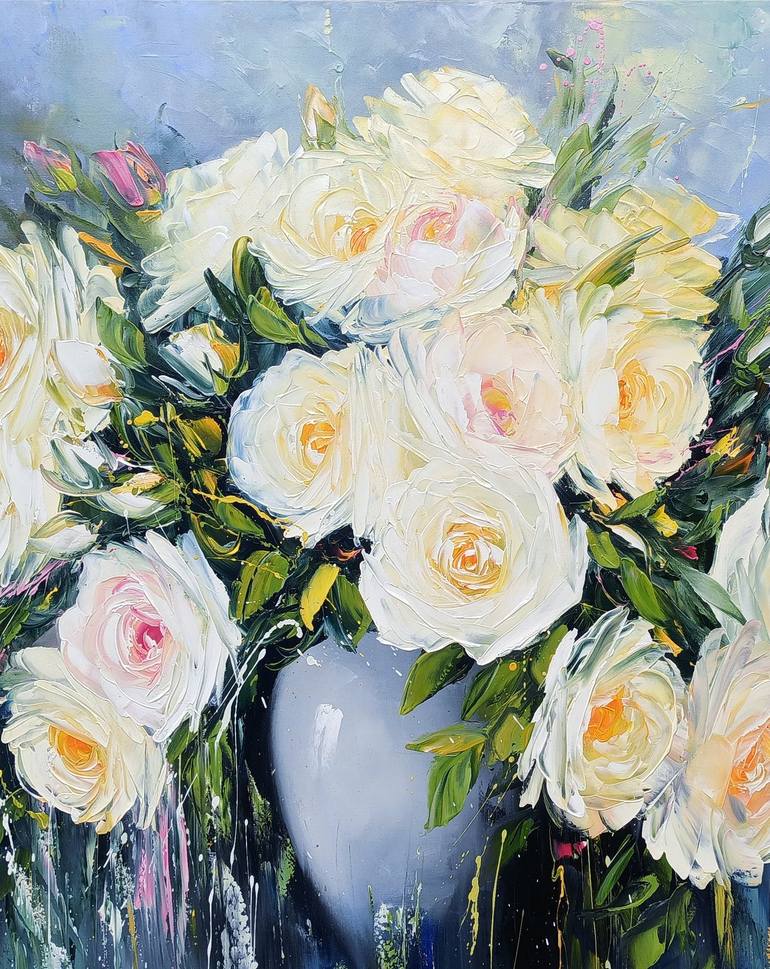 Original Impressionism Floral Painting by Narinart Armgallery