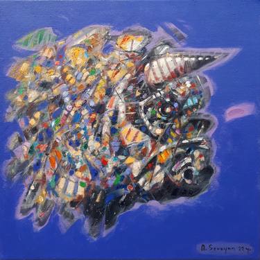Aram Sevoyan/ Mosaic Matador (35x35cm oil/canvas) thumb
