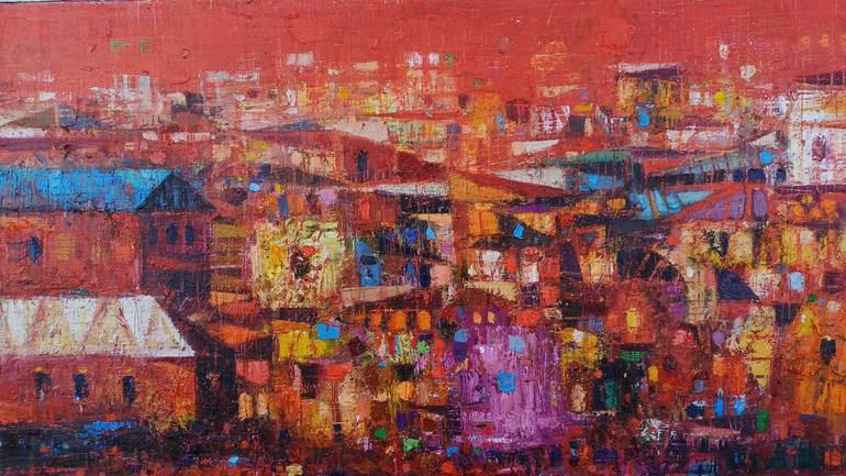 Original Impressionism Cities Painting by Narinart Armgallery