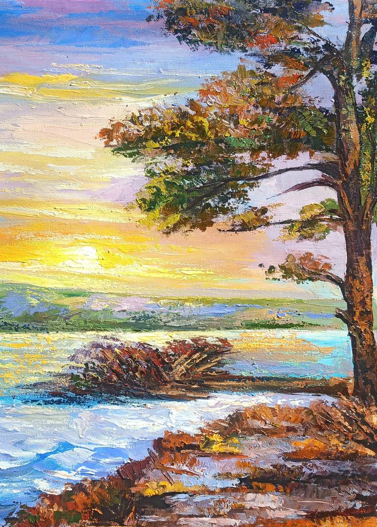 Original Impressionism Landscape Painting by Narinart Armgallery