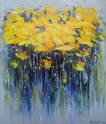 Original Abstract Floral Paintings by Narinart Armgallery