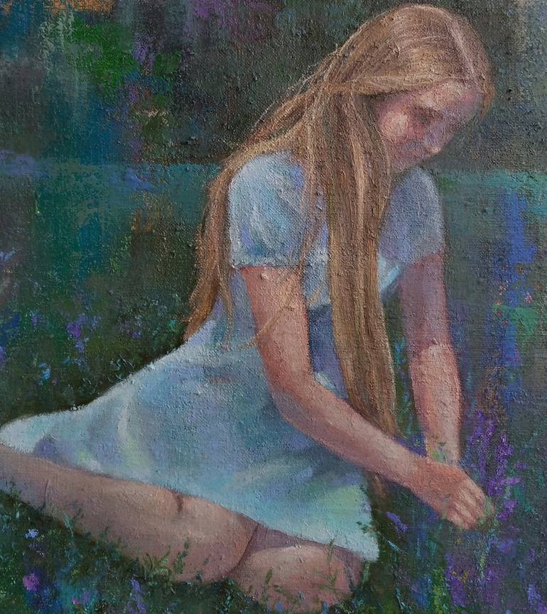 Original Impressionism Garden Painting by Narinart Armgallery
