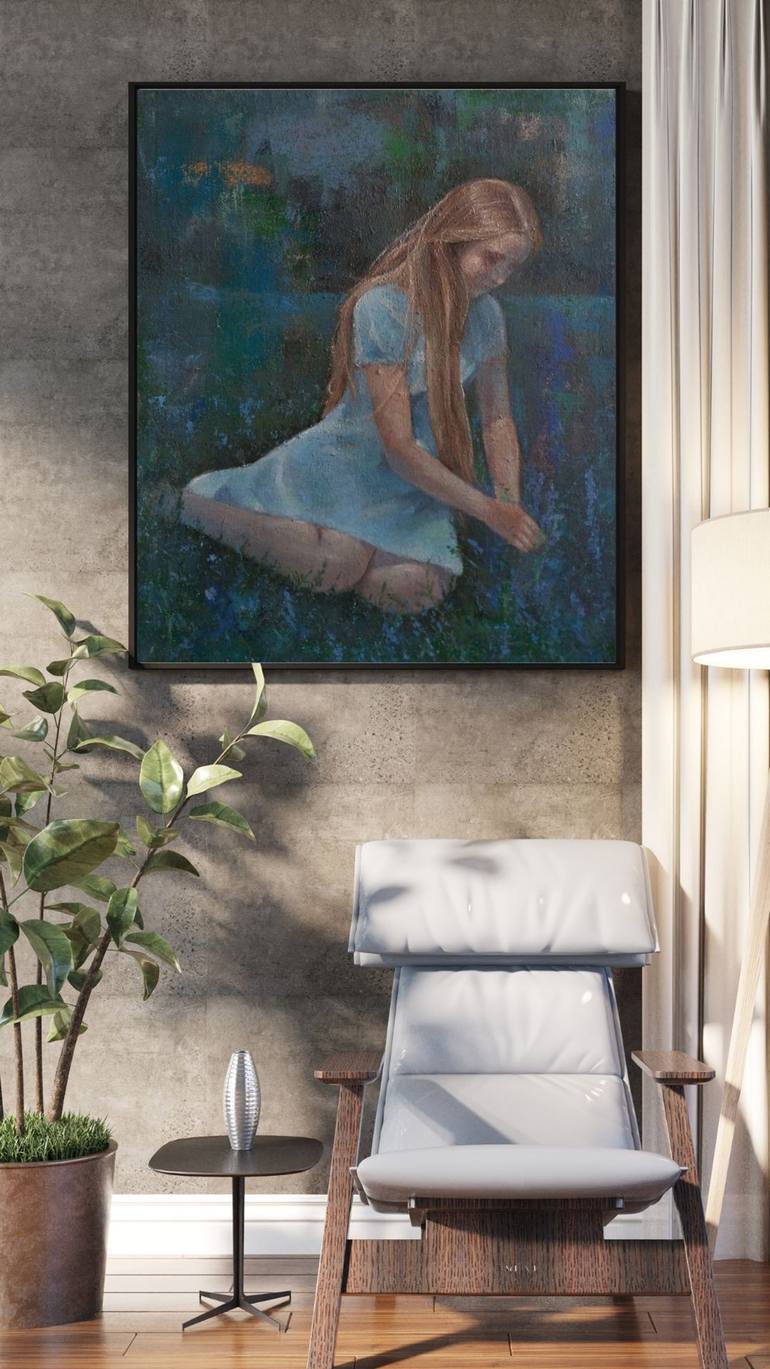 Original Impressionism Garden Painting by Narinart Armgallery