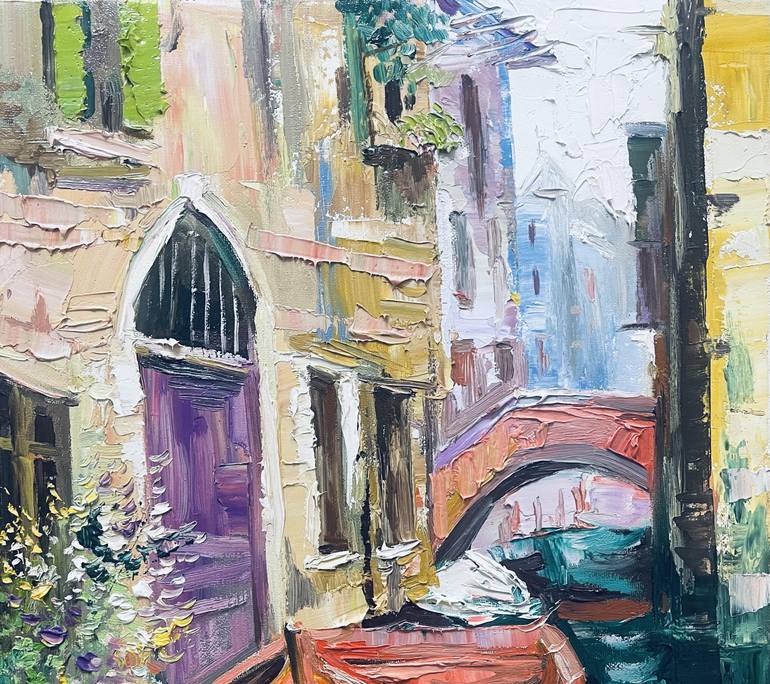 Original Impressionism Seascape Painting by Narinart Armgallery