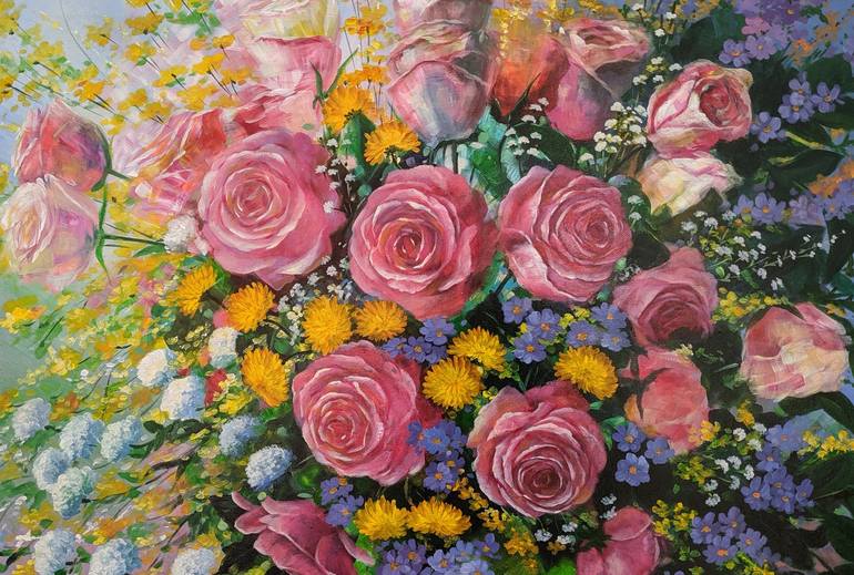 Original Floral Painting by Narinart Armgallery