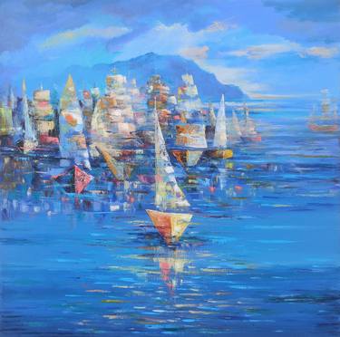 Original Impressionism Boat Paintings by Narinart Armgallery