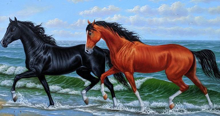Original Photorealism Animal Painting by Narinart Armgallery