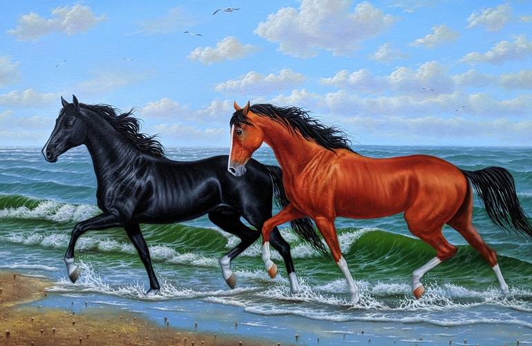 Original Photorealism Animal Painting by Narinart Armgallery