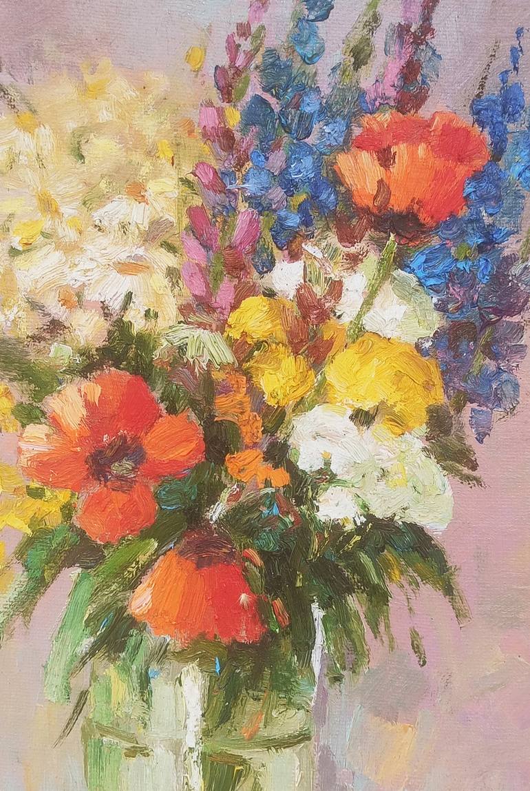 Original Impressionism Floral Painting by Narinart Armgallery