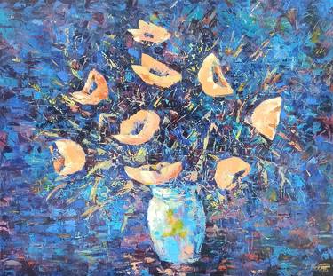 Original Abstract Floral Paintings by Narinart Armgallery