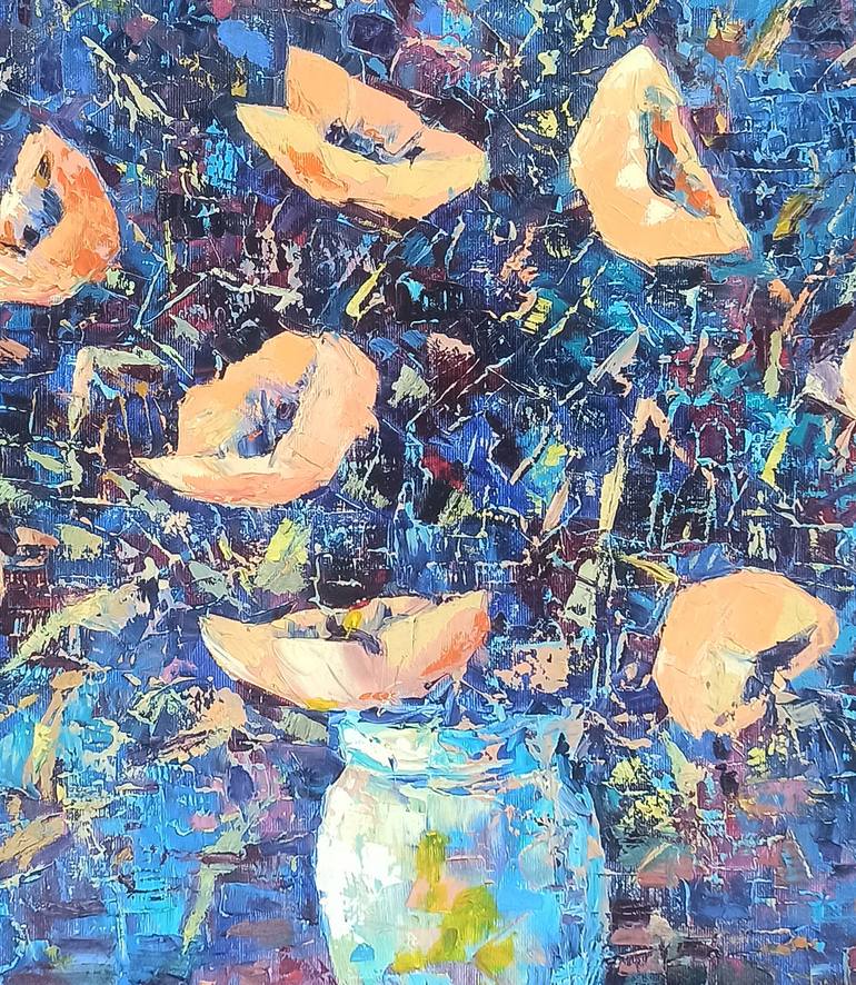 Original Abstract Floral Painting by Narinart Armgallery