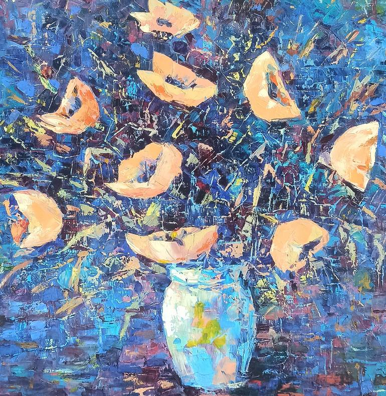 Original Abstract Floral Painting by Narinart Armgallery