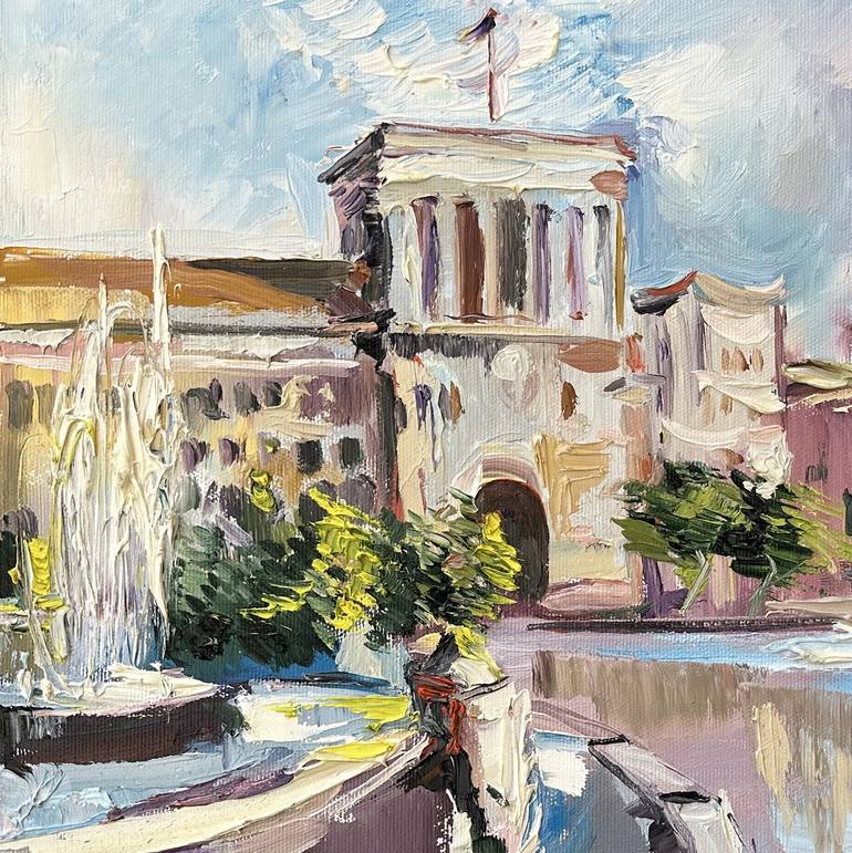 Original Impressionism Cities Painting by Narinart Armgallery