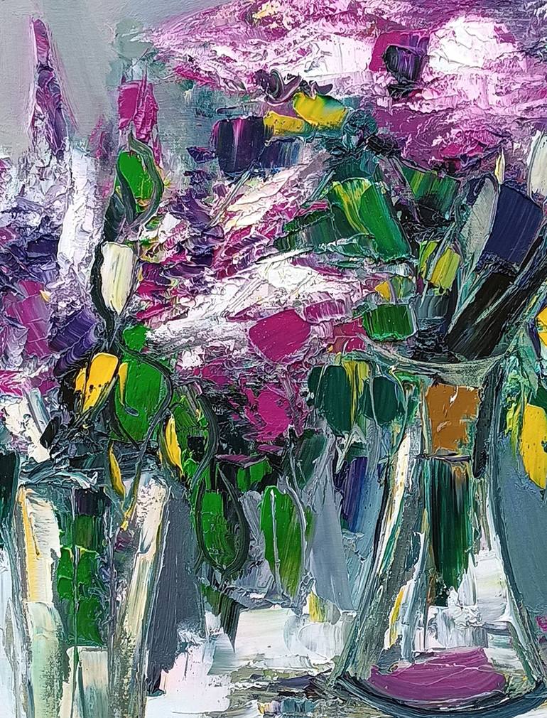 Original Impressionism Floral Painting by Narinart Armgallery