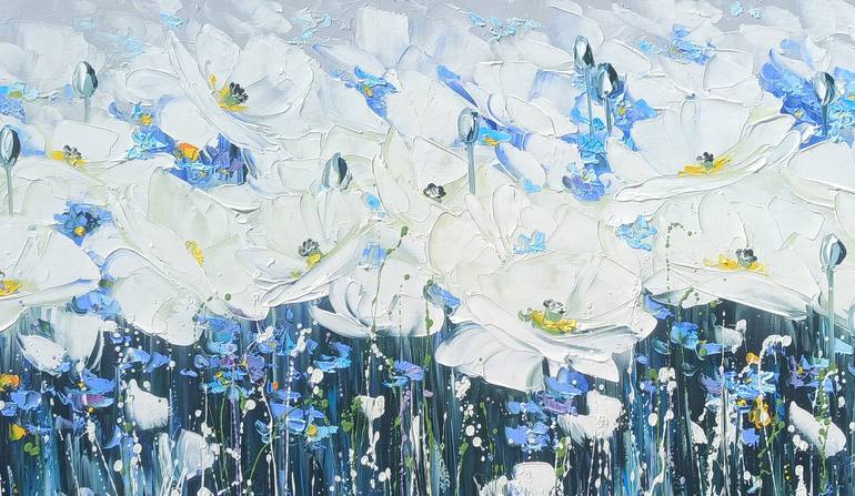 Original Abstract Floral Painting by Narinart Armgallery