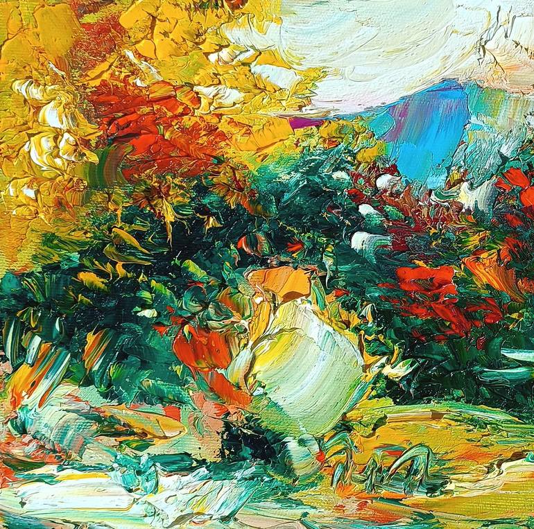 Original Abstract Landscape Painting by Narinart Armgallery