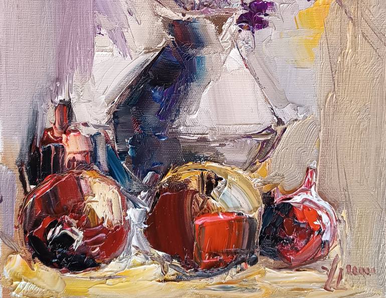 Original Impressionism Still Life Painting by Narinart Armgallery