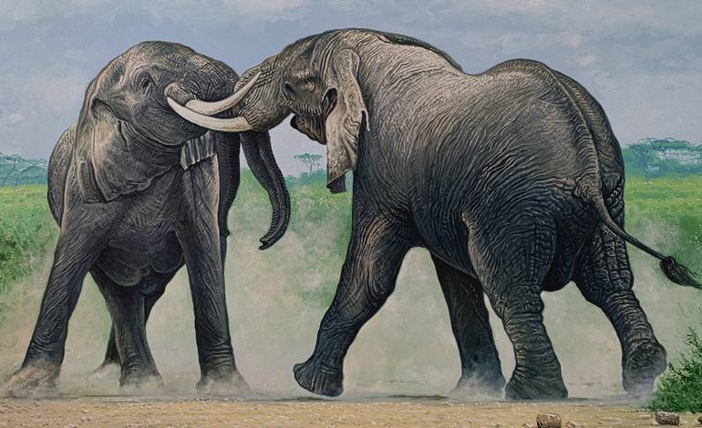 Original Photorealism Animal Painting by Narinart Armgallery