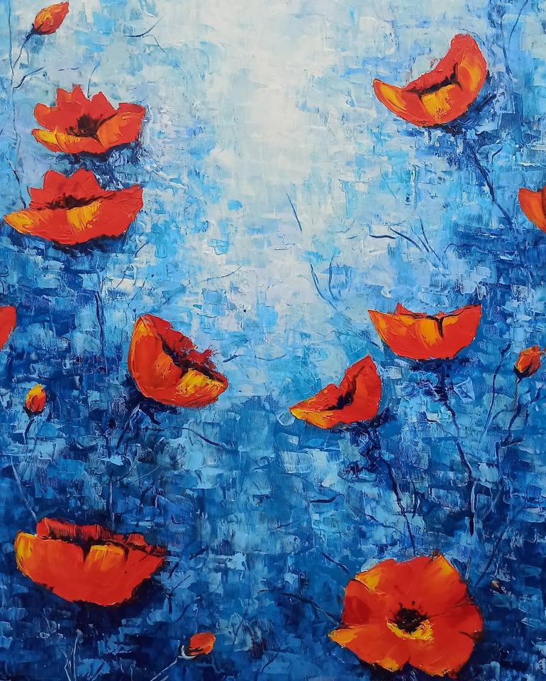 Original Modern Floral Painting by Narinart Armgallery