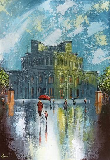 Original Impressionism Architecture Paintings by Narinart Armgallery