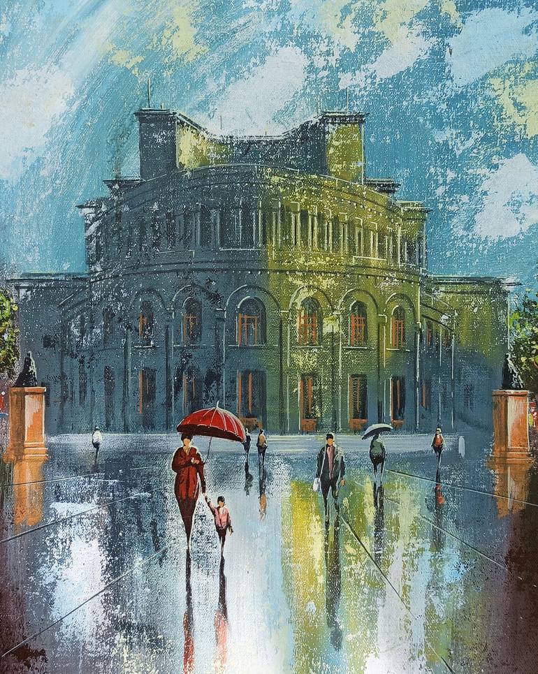 Original Impressionism Architecture Painting by Narinart Armgallery