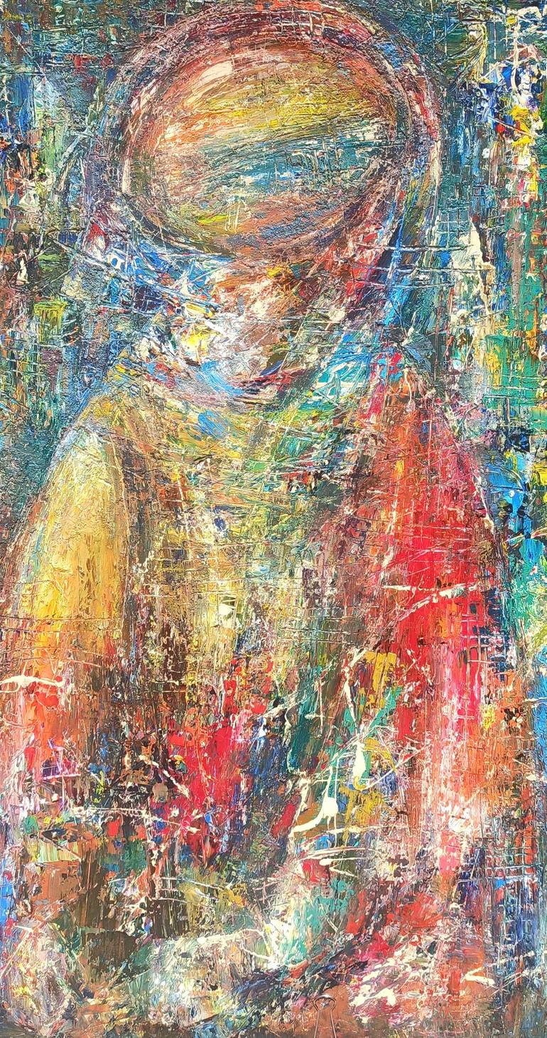 Original Abstract Portrait Painting by Narinart Armgallery