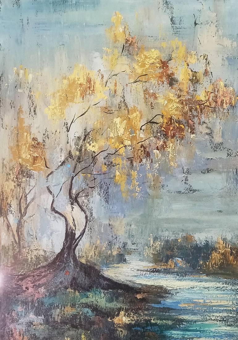 Original Impressionism Landscape Painting by Narinart Armgallery