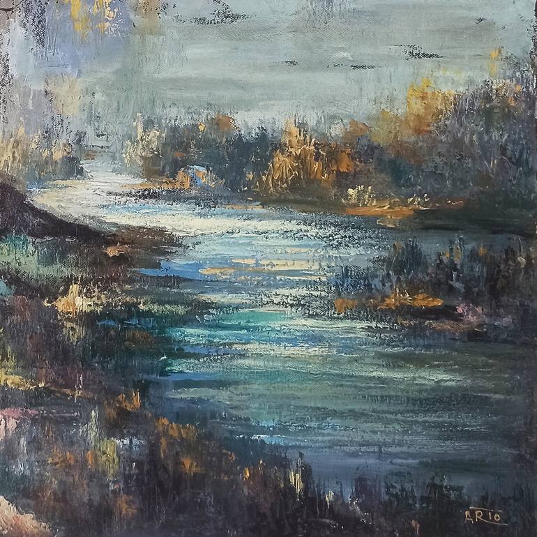 Original Impressionism Landscape Painting by Narinart Armgallery