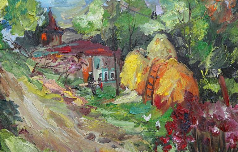 Original Impressionism Rural Life Painting by Narinart Armgallery