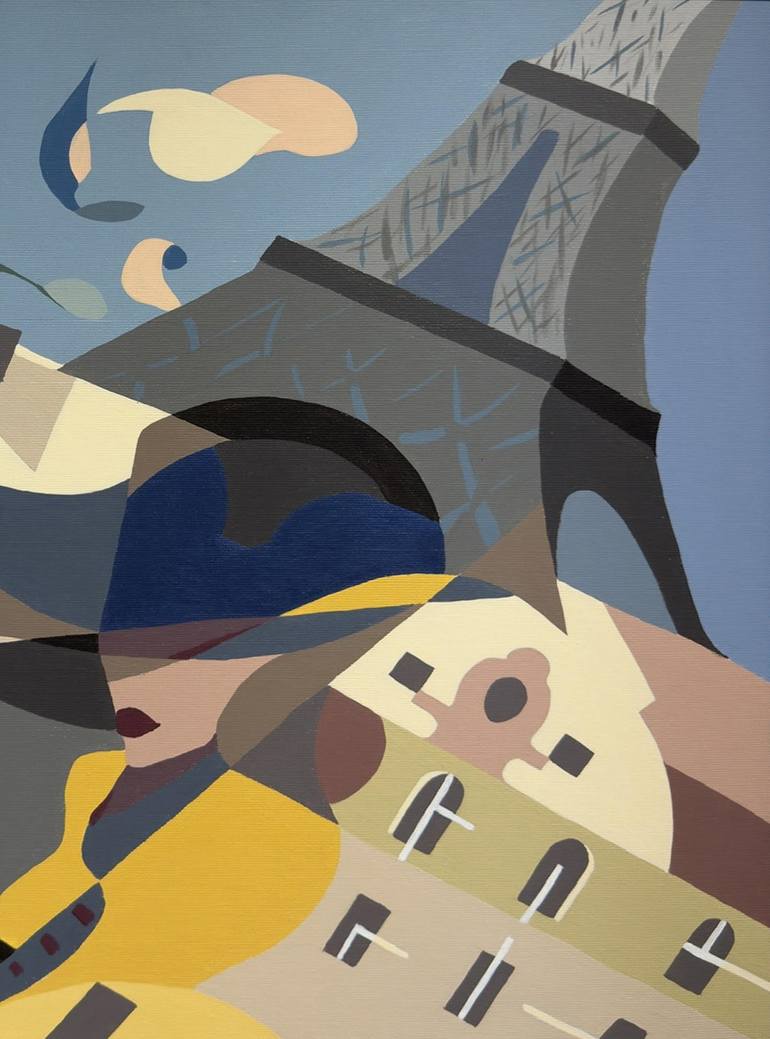 Original Abstract Cities Painting by Narinart Armgallery