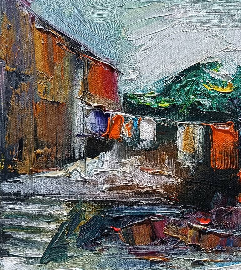 Original Abstract Rural Life Painting by Narinart Armgallery