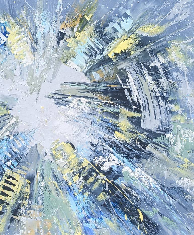 Original Abstract Cities Painting by Narinart Armgallery