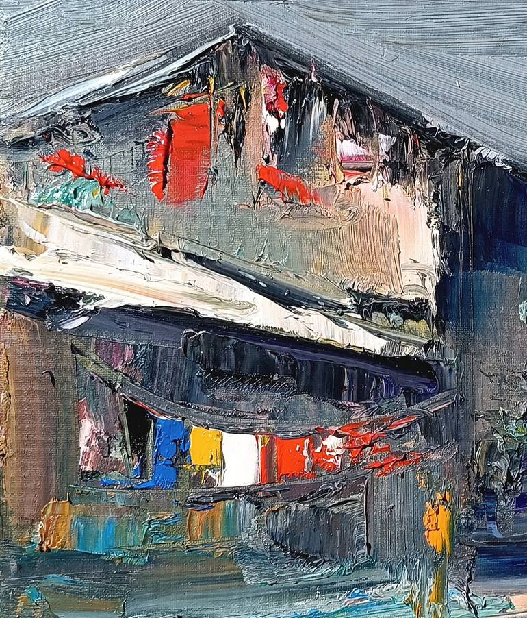 Original Abstract Rural Life Painting by Narinart Armgallery