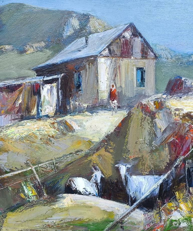 Original Impressionism Rural Life Painting by Narinart Armgallery