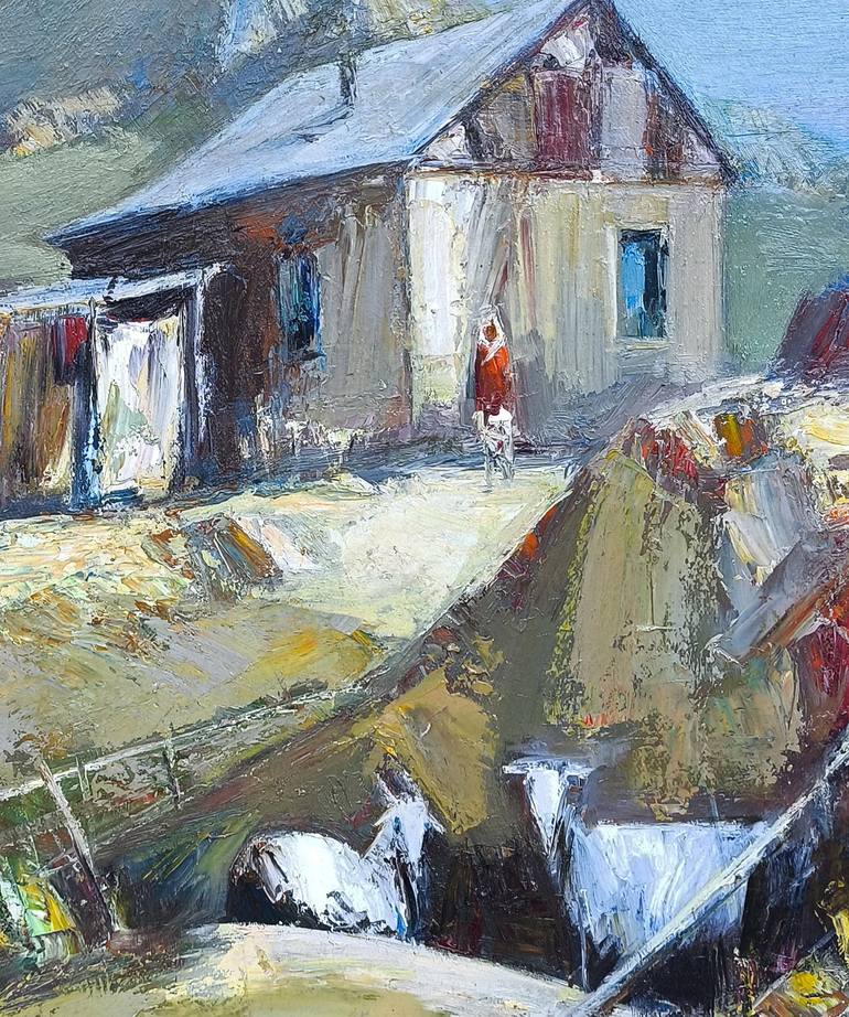 Original Impressionism Rural Life Painting by Narinart Armgallery