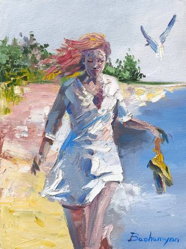 Original Impressionism Beach Paintings by Narinart Armgallery