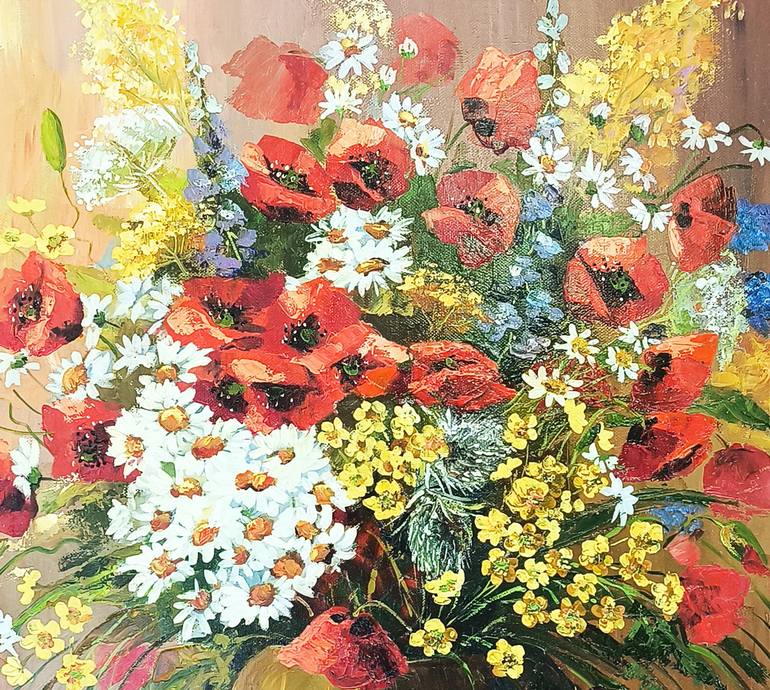 Original Impressionism Floral Painting by Narinart Armgallery