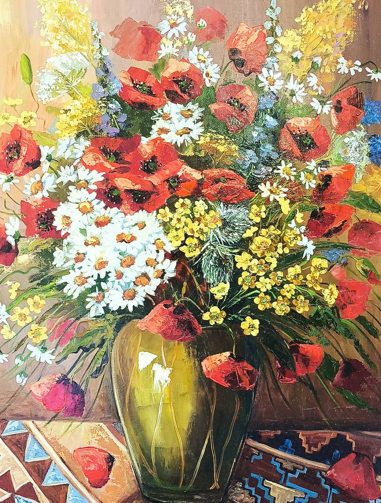 Original Impressionism Floral Painting by Narinart Armgallery