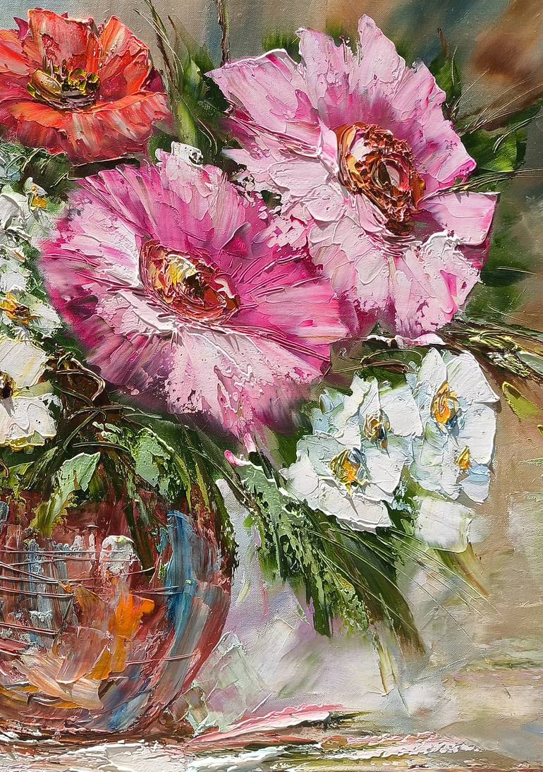 Original Impressionism Floral Painting by Narinart Armgallery