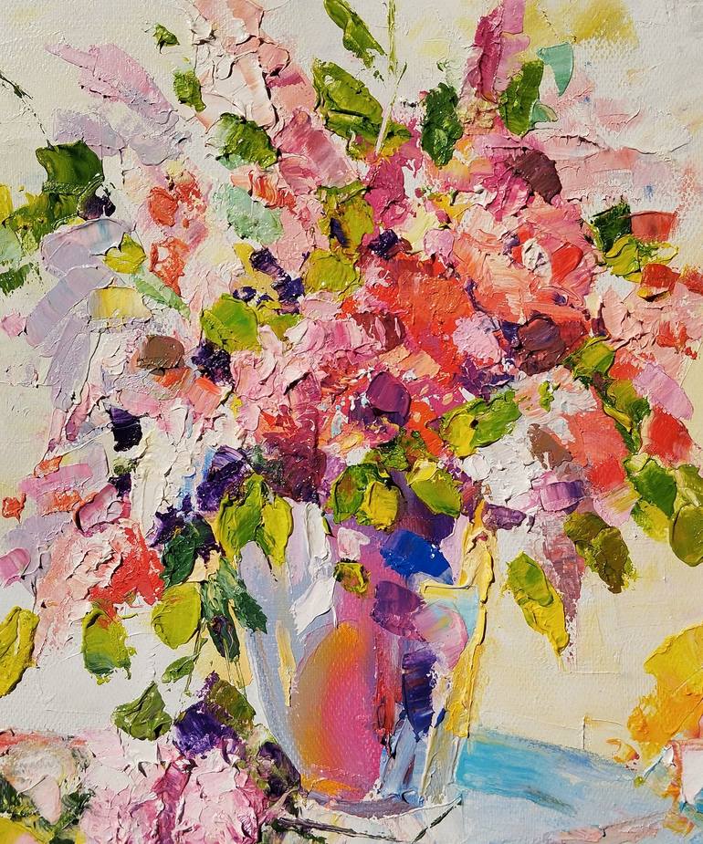 Original Impressionism Floral Painting by Narinart Armgallery