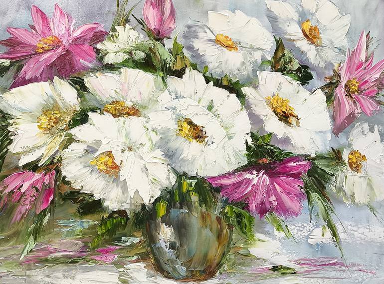 Original Impressionism Floral Painting by Narinart Armgallery