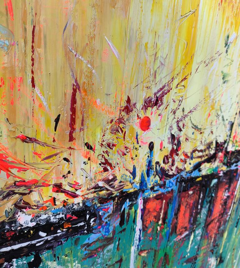 Original Abstract Cities Painting by Narinart Armgallery