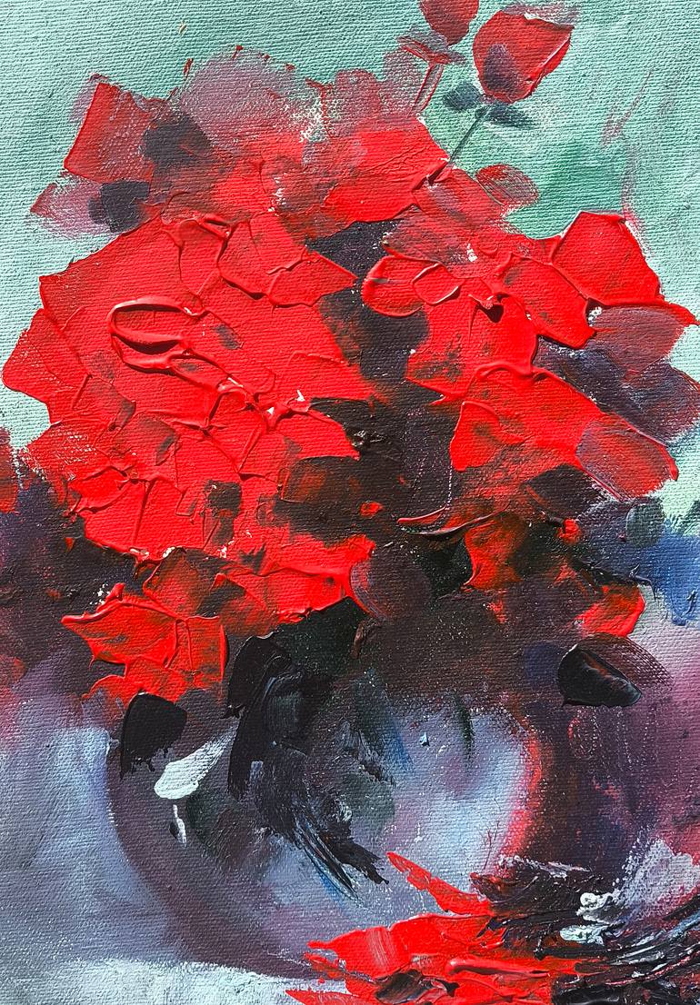 Original Impressionism Floral Painting by Narinart Armgallery